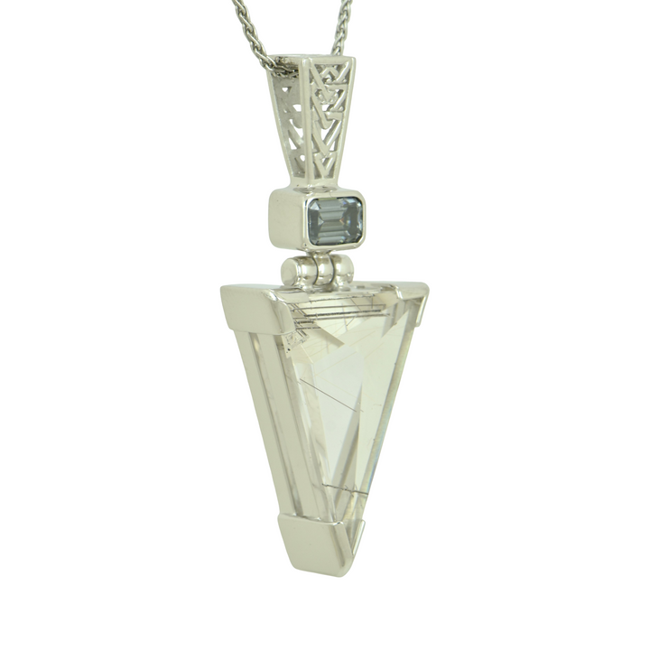 Titanium Rutilated Quartz Pendant