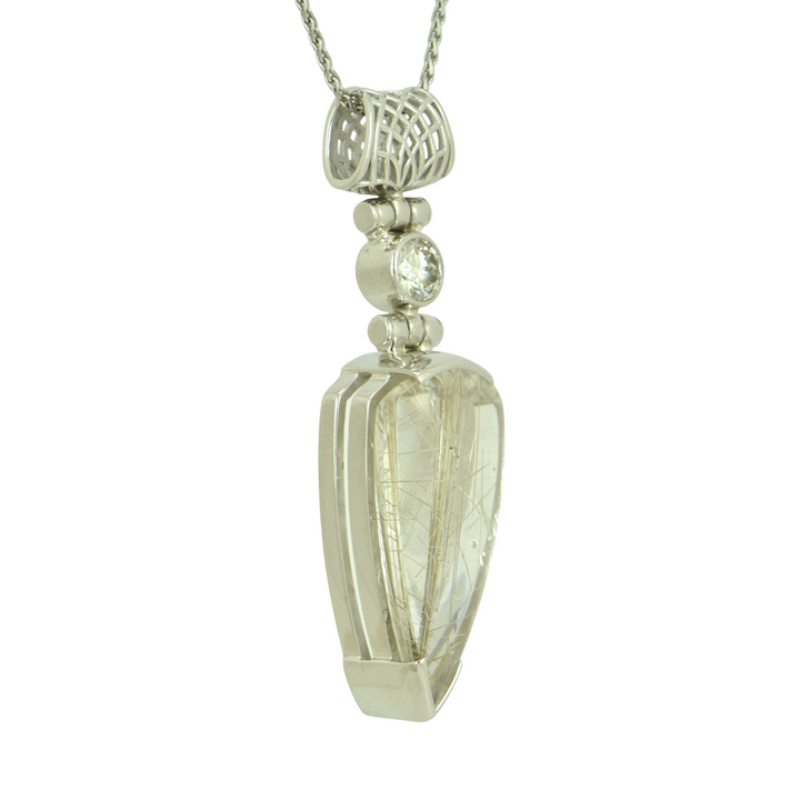 Titanium Rutilated Quartz Pendant