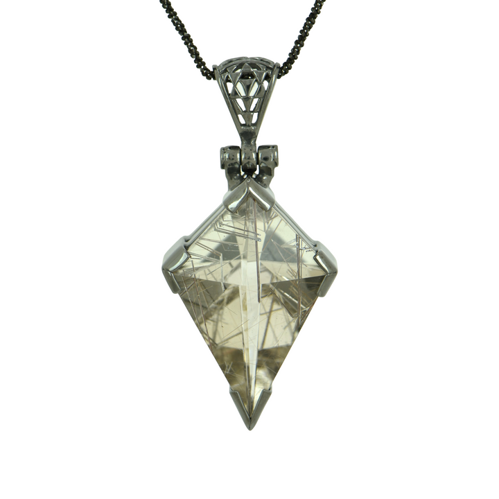 Titanium Rutilated Quartz Pendant