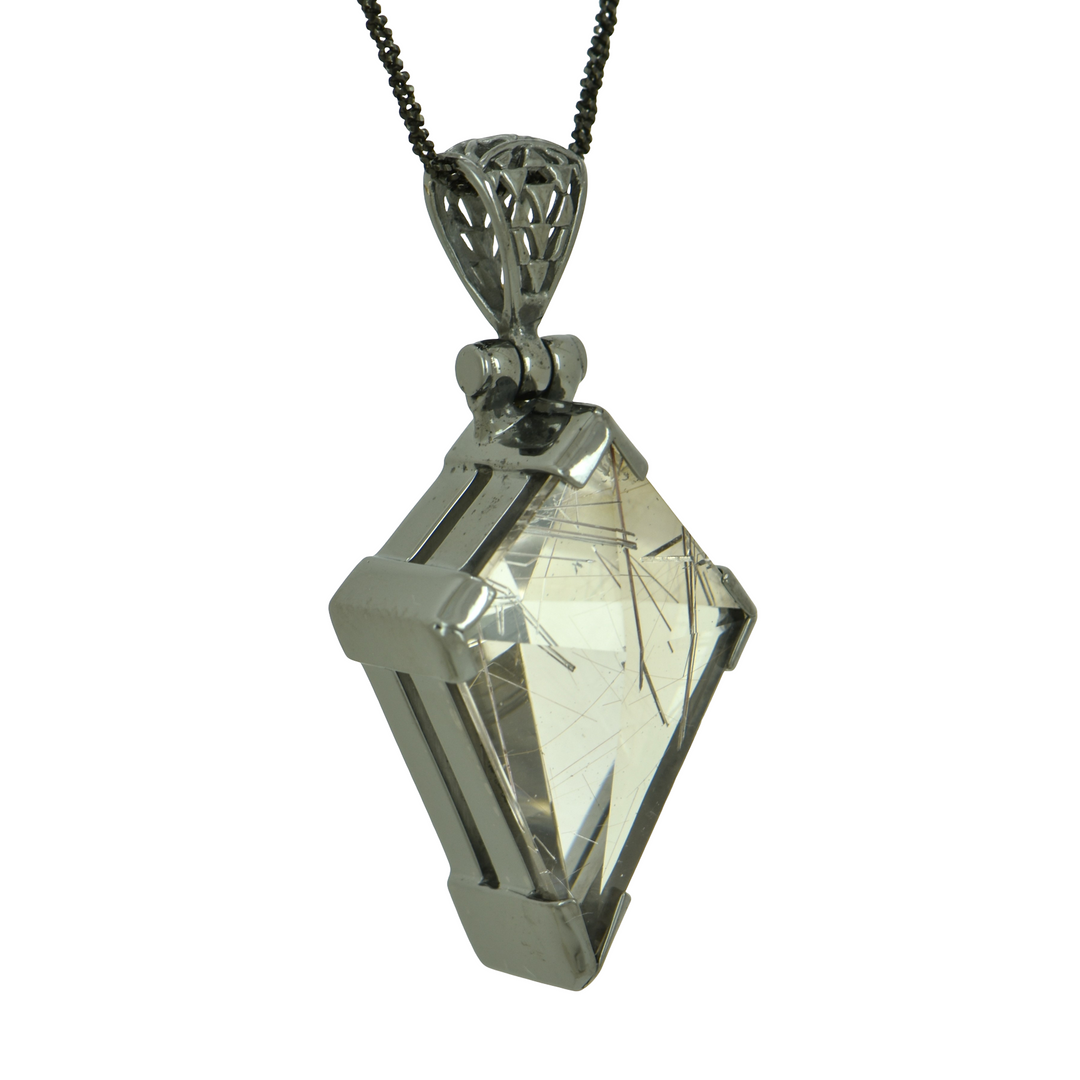 Titanium Rutilated Quartz Pendant