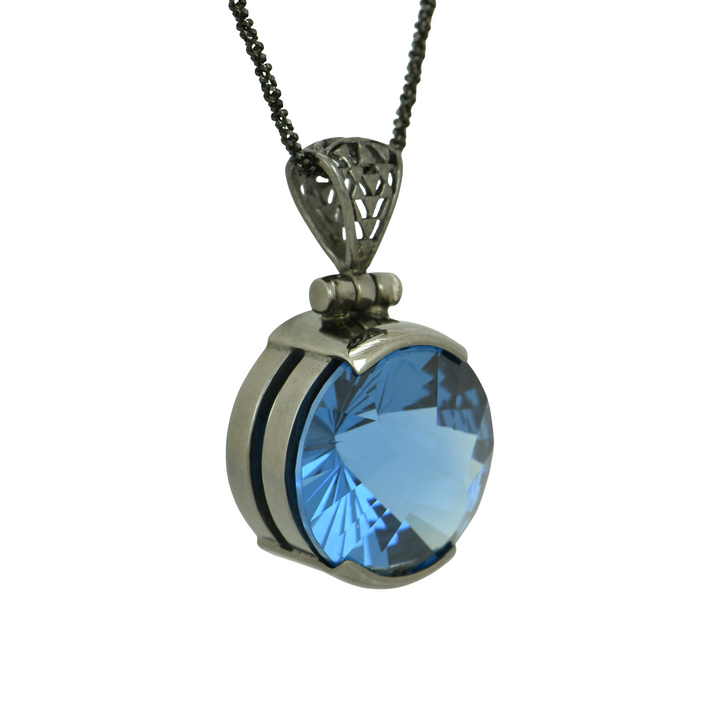 Blue Green Spinel Pendant