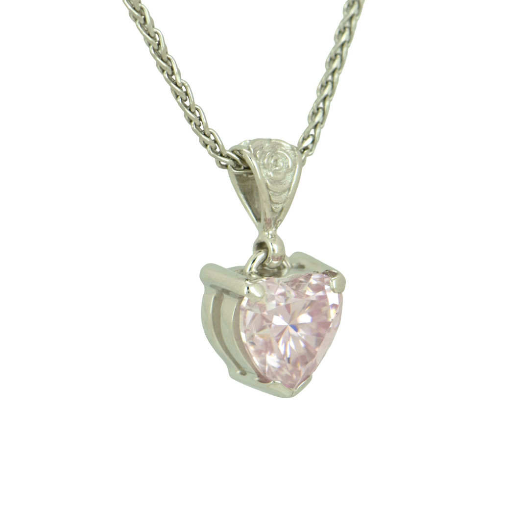 Pink Moissanite Pendant