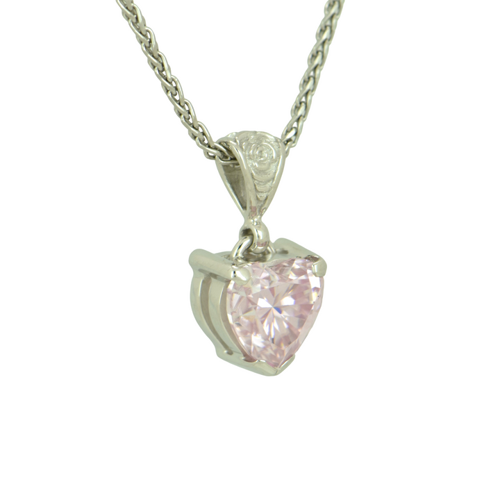 Pink Moissanite Pendant