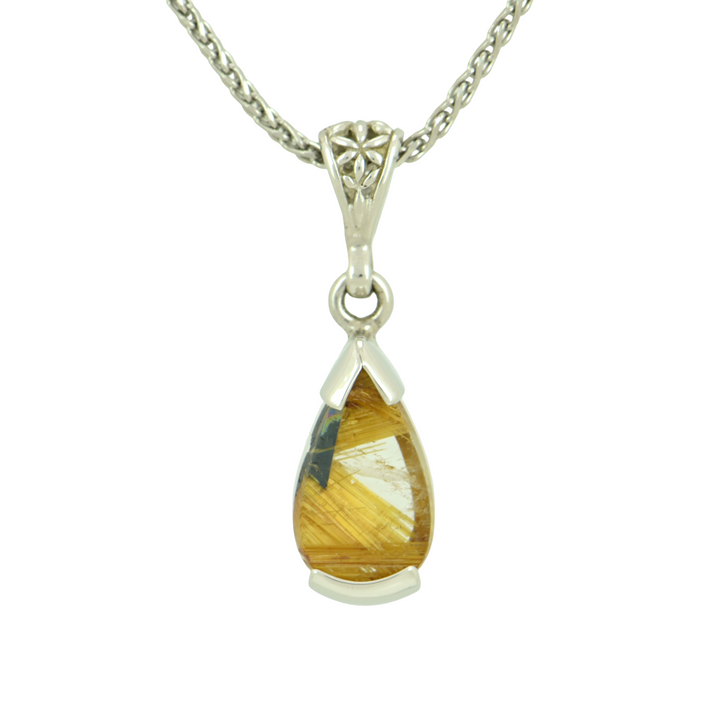 Golden Rutilated Quartz Pendant