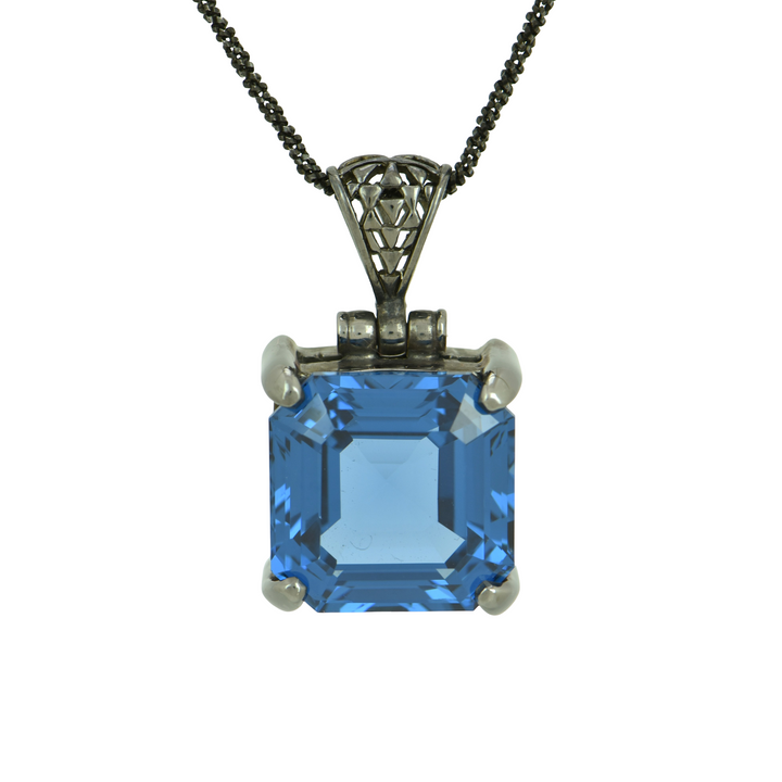 Blue Green Spinel Pendant