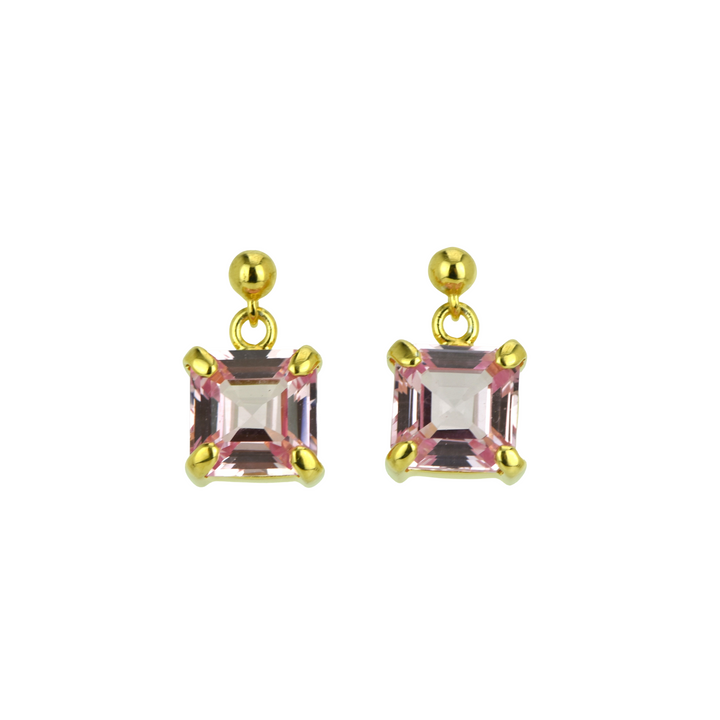 Imperial Pink Sapphire Earrings
