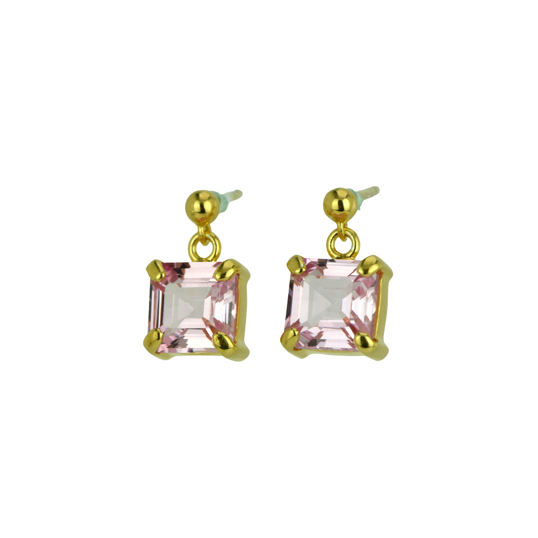 Imperial Pink Sapphire Earrings