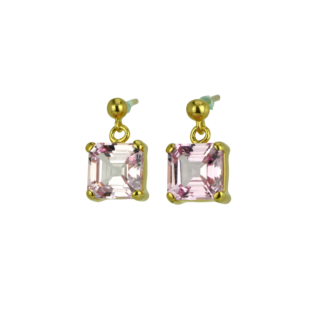 Imperial Pink Sapphire Earrings