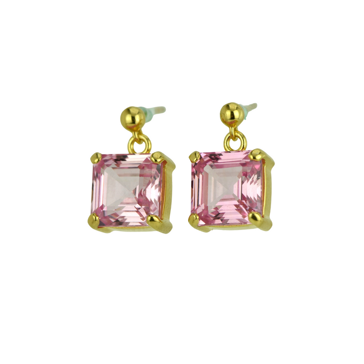 Imperial Pink Sapphire Earrings