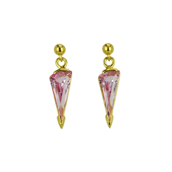 Imperial Pink Sapphire Earrings