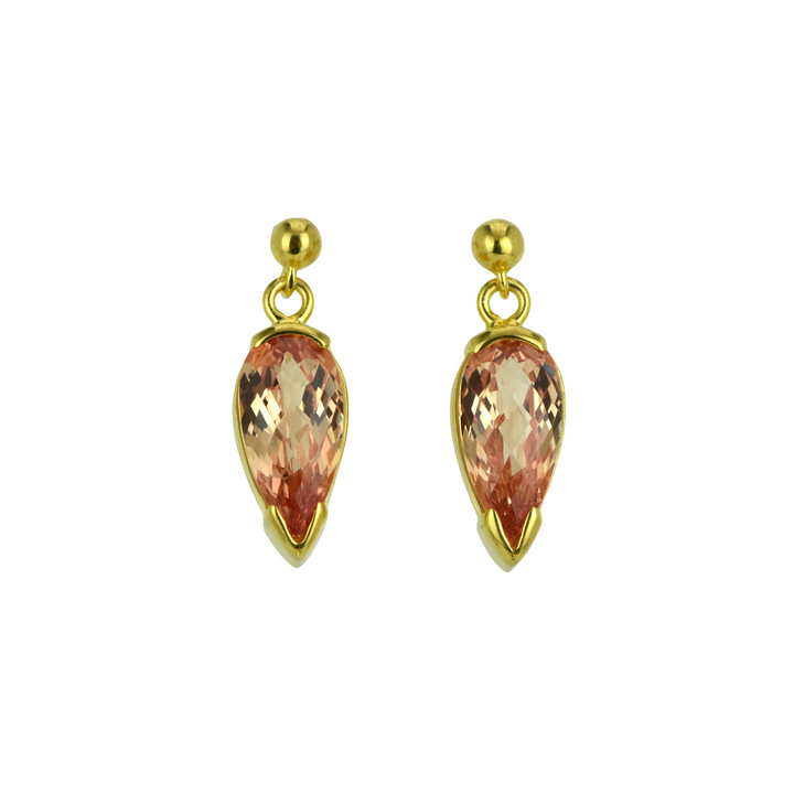 Imperial Pink Sapphire Earrings