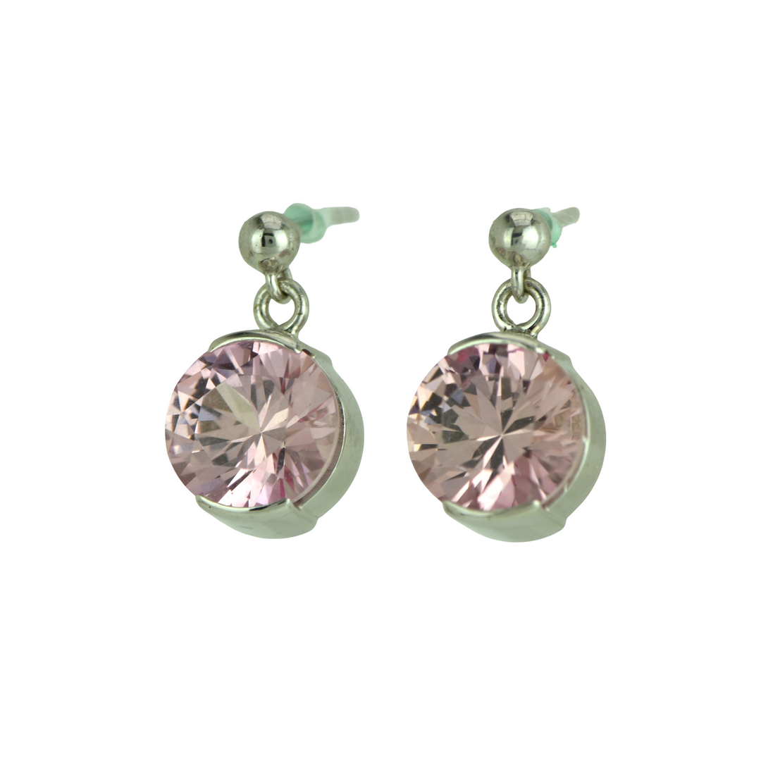 Imperial Pink Sapphire Earrings