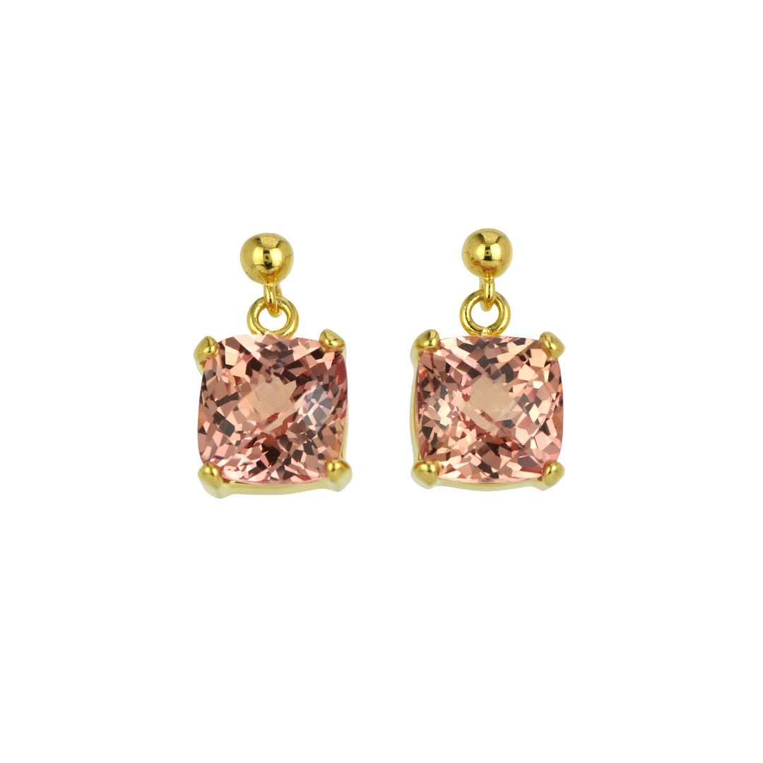 Imperial Pink Sapphire Earrings