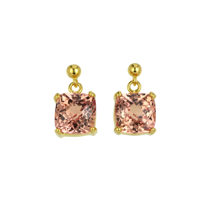 Imperial Pink Sapphire Earrings