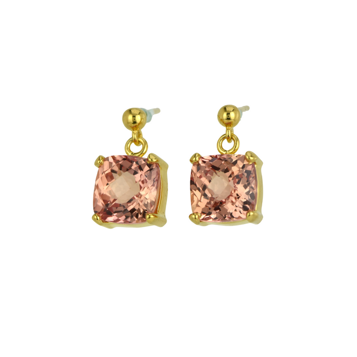 Imperial Pink Sapphire Earrings