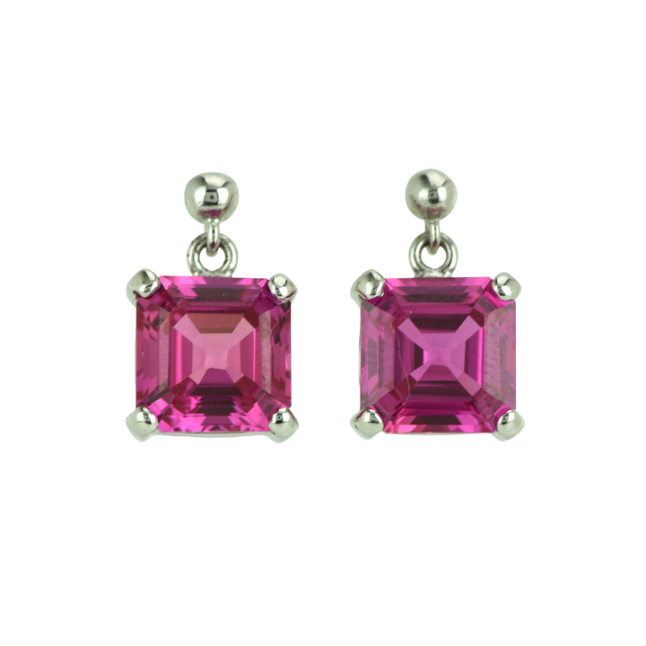 Shasta Pink Sapphire Earrings