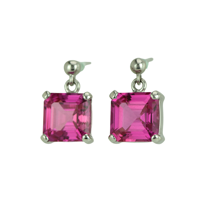 Shasta Pink Sapphire Earrings
