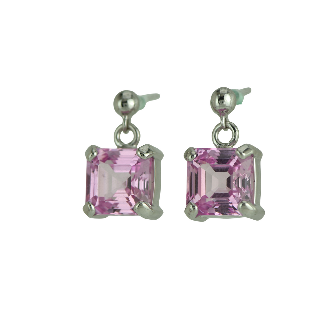 Shasta Pink Sapphire Earrings