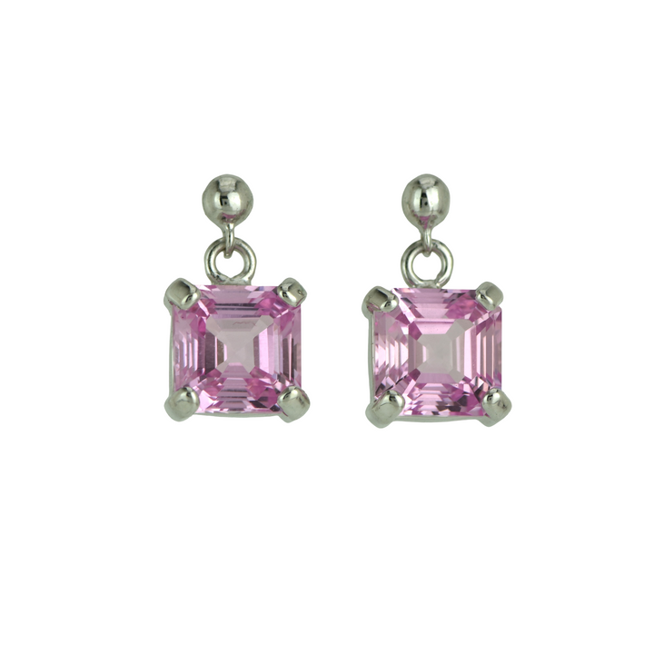 Shasta Pink Sapphire Earrings