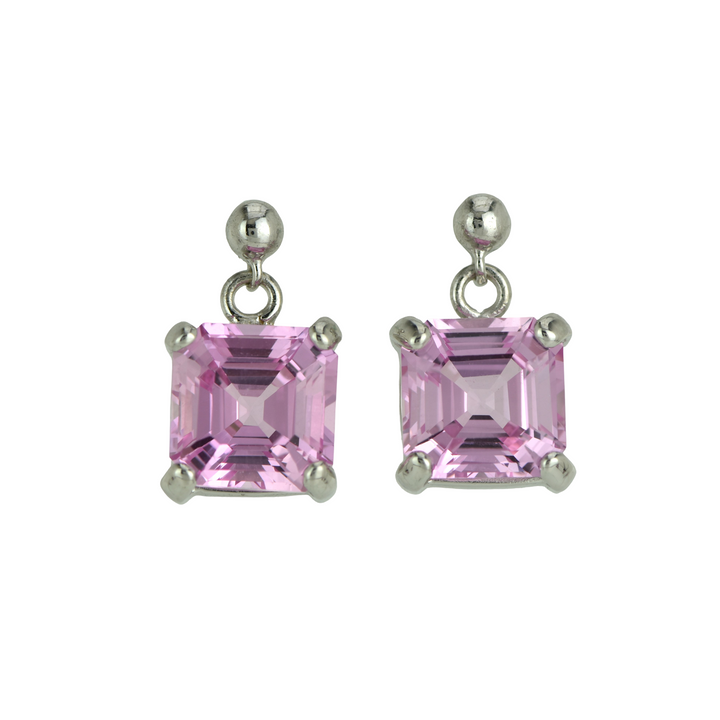 Imperial Pink Sapphire Earrings