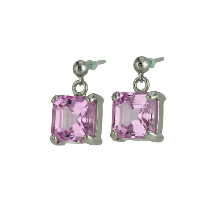 Imperial Pink Sapphire Earrings