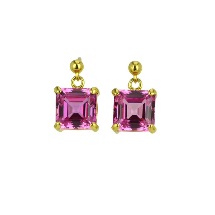 Shasta Pink Sapphire Earrings