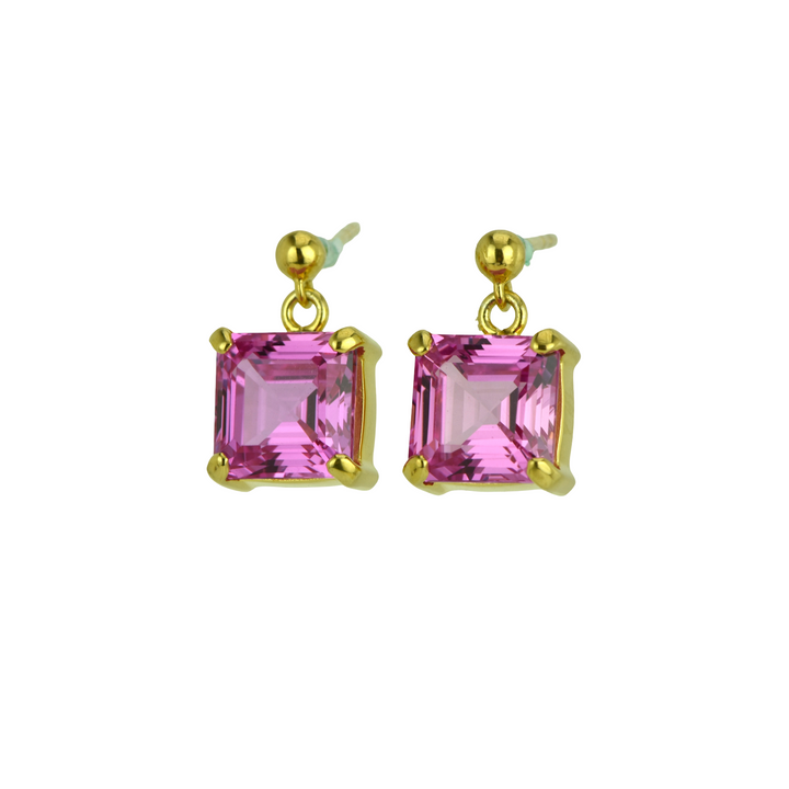 Shasta Pink Sapphire Earrings
