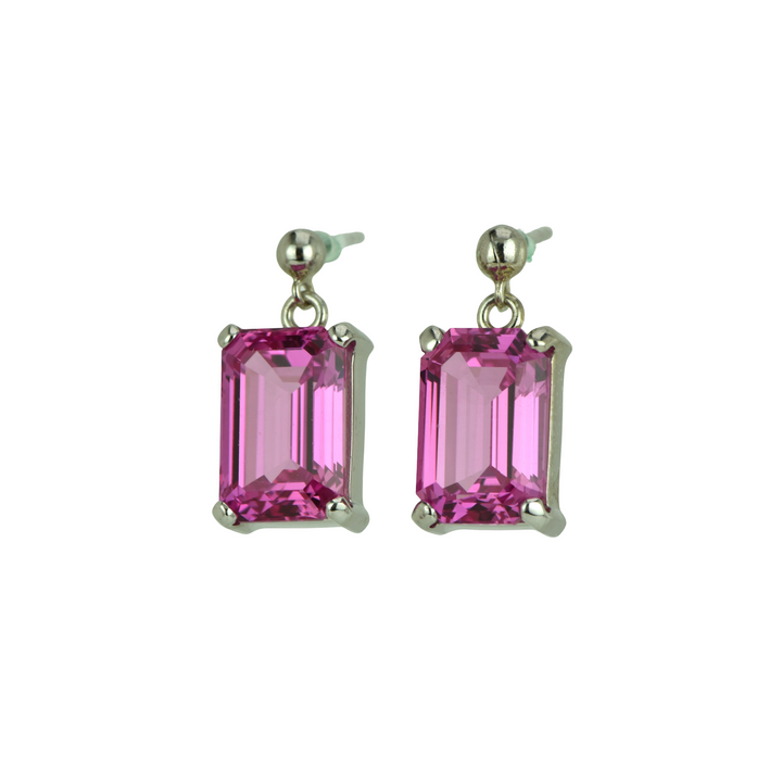Shasta Pink Sapphire Earrings