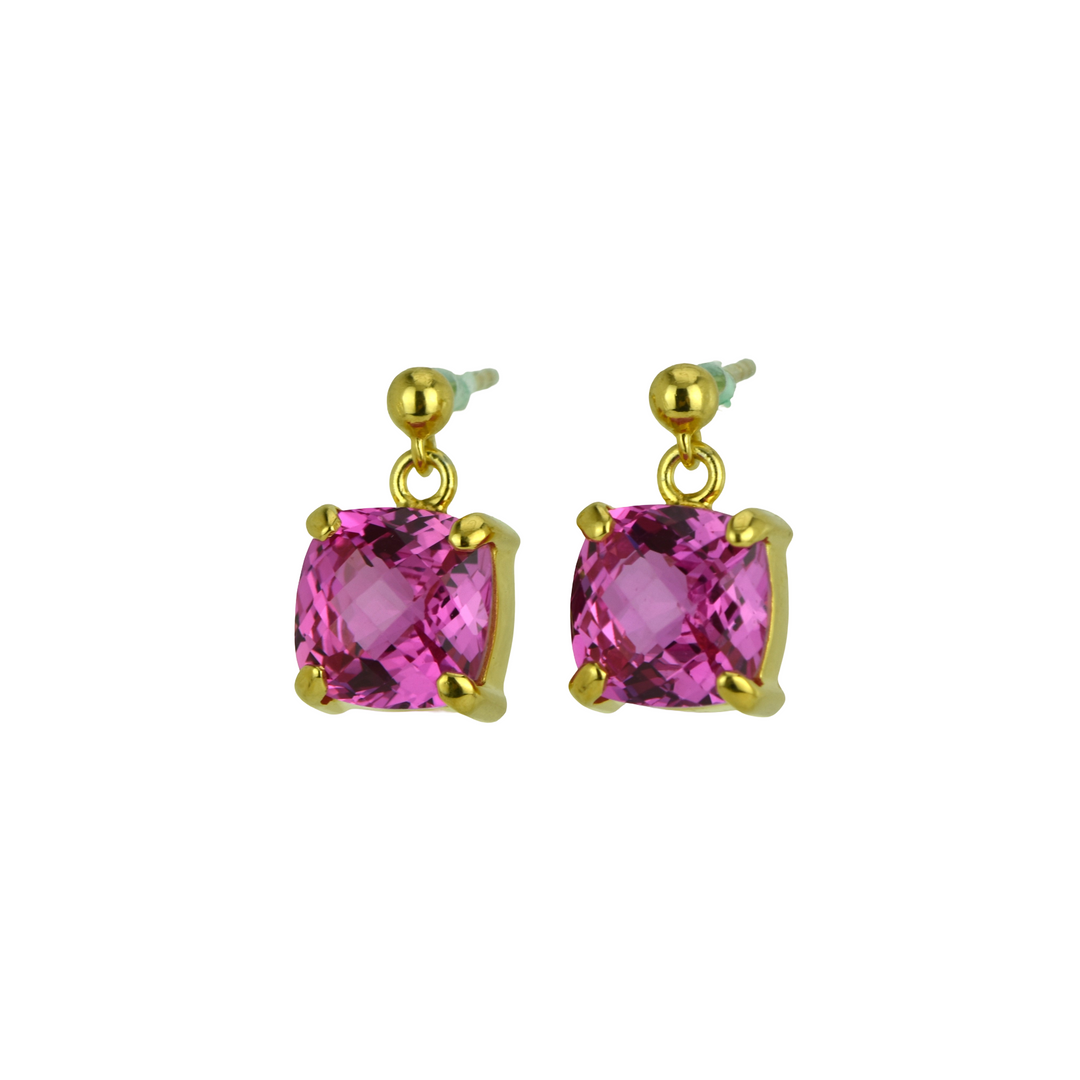 Shasta Pink Sapphire Earrings