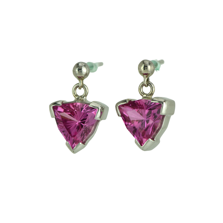 Shasta Pink Sapphire Earrings