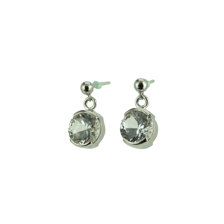 White Sapphire Earrings