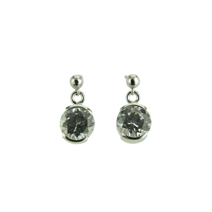 White Sapphire Earrings