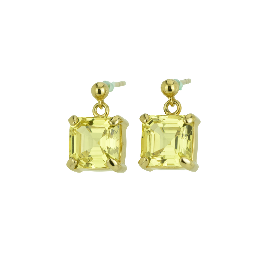 Yellow Sapphire Earrings