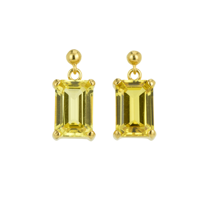 Yellow Sapphire Earrings