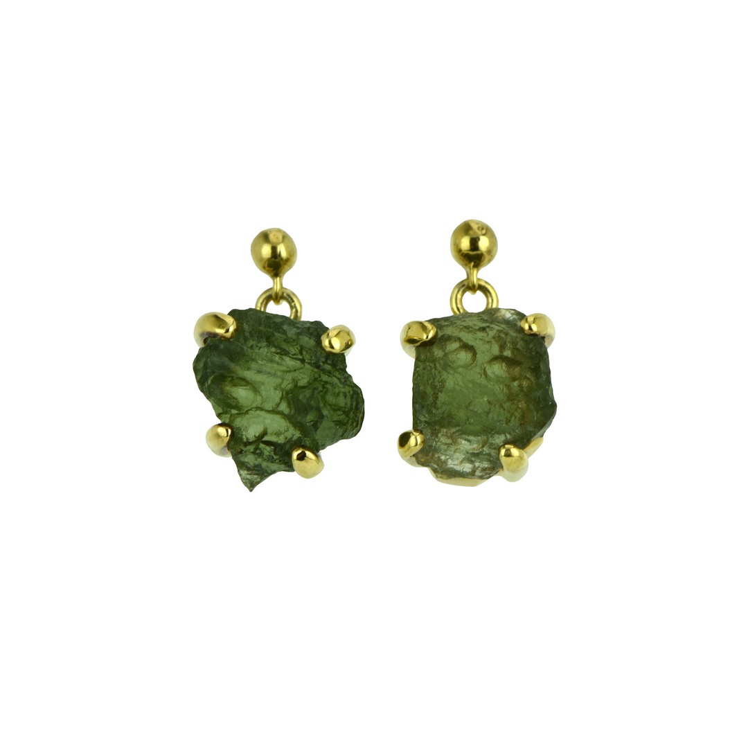 Moldavite Earrings