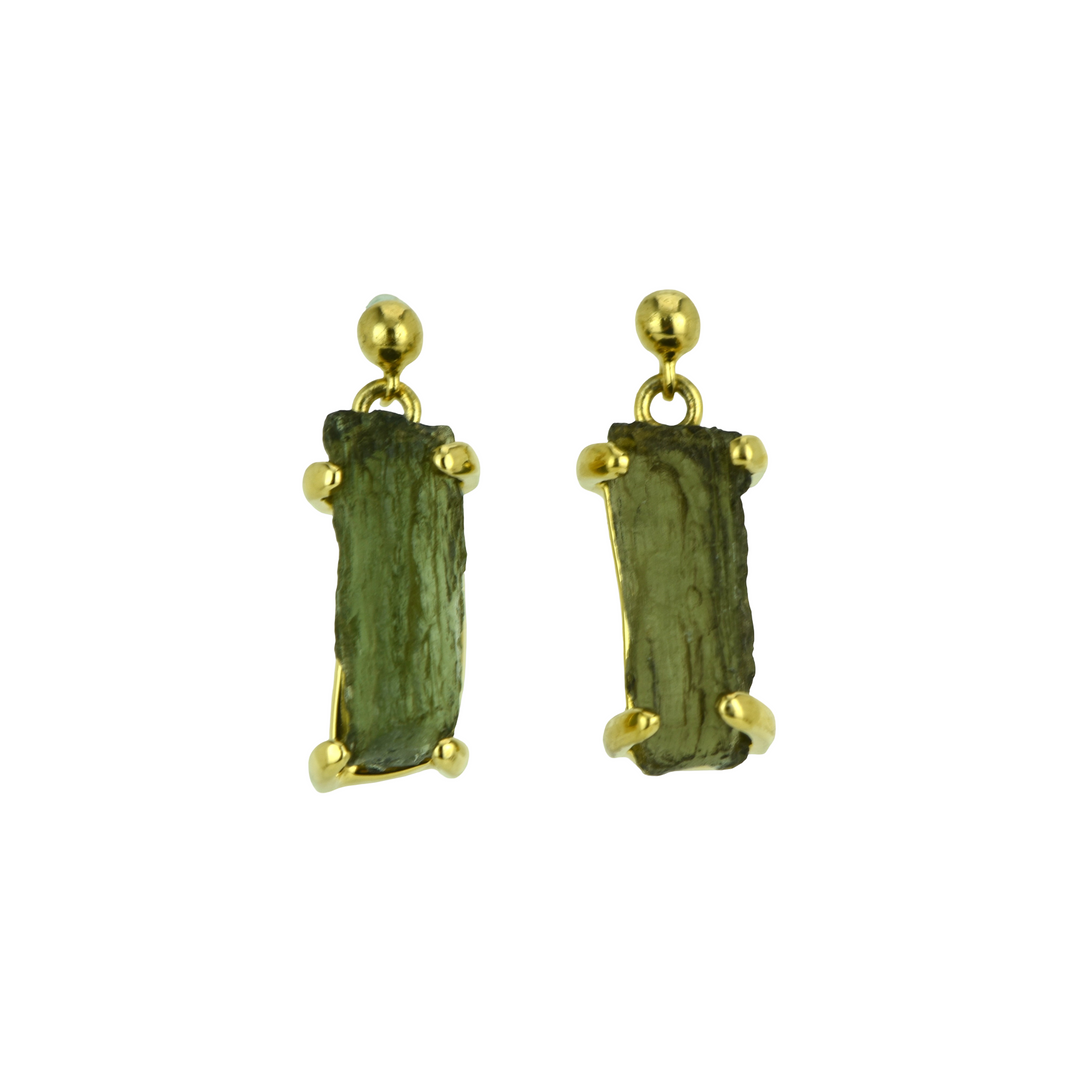 Moldavite Earrings