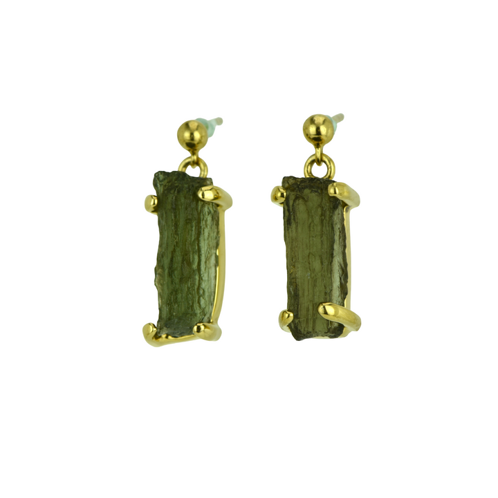 Moldavite Earrings