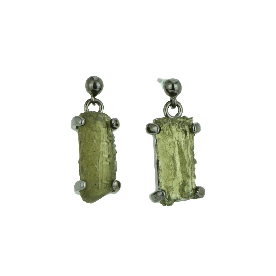 Moldavite Earrings