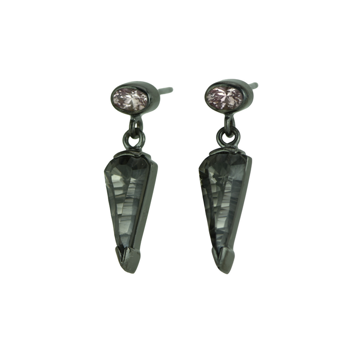 Midnight Mystic Quartz Earrings