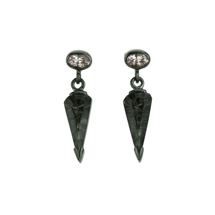 Midnight Mystic Quartz Earrings