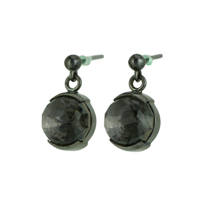 Midnight Mystic Quartz Earrings