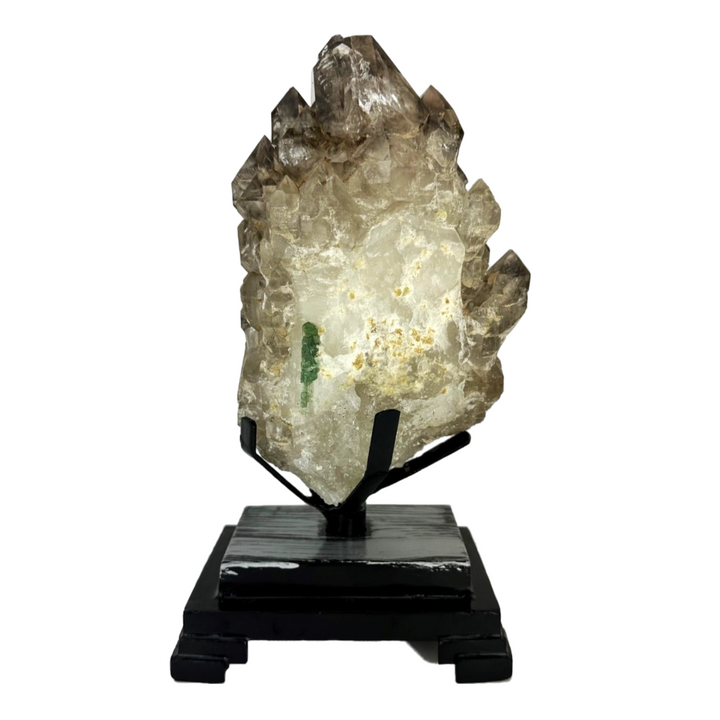Elestial Quartz/Green Tourmaline
