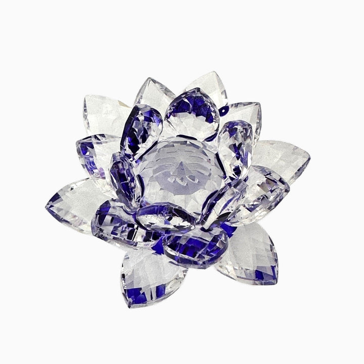 Mini Crystal Lotus with Ball Decor
