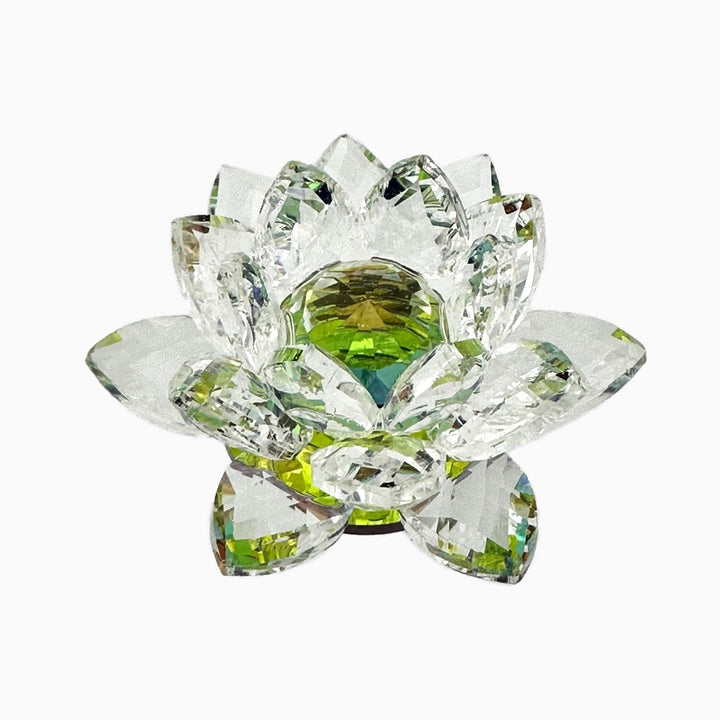 Crystal Lotus with Ball Decor