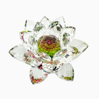 Mini Crystal Lotus with Ball Decor