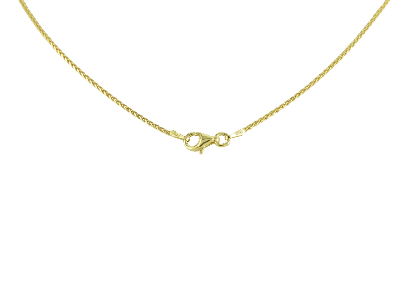 Petite Braid Sterling Silver Chain-Yellow Gold plate