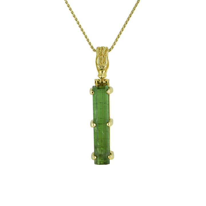 Raw Green Tourmaline