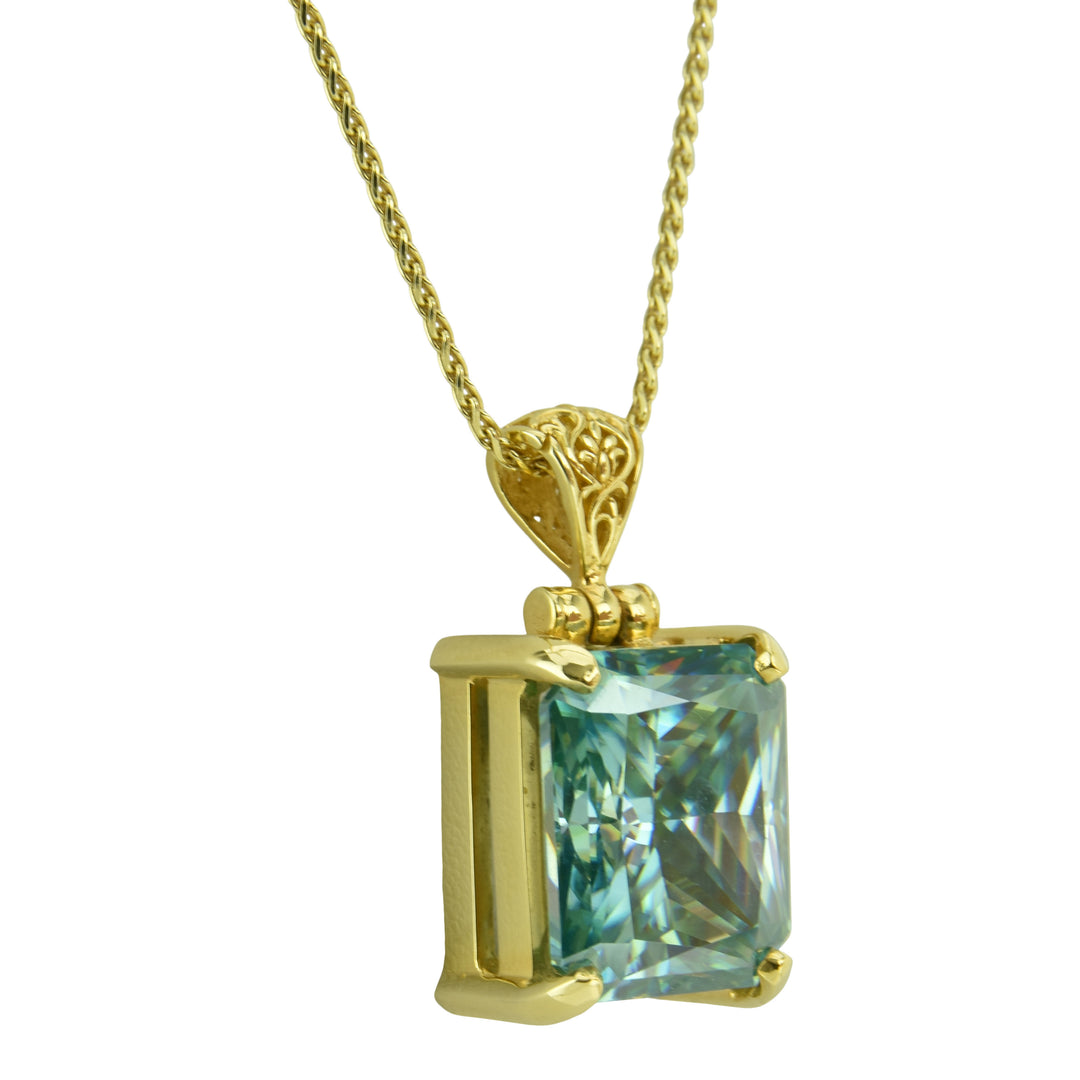 Blue Moissanite