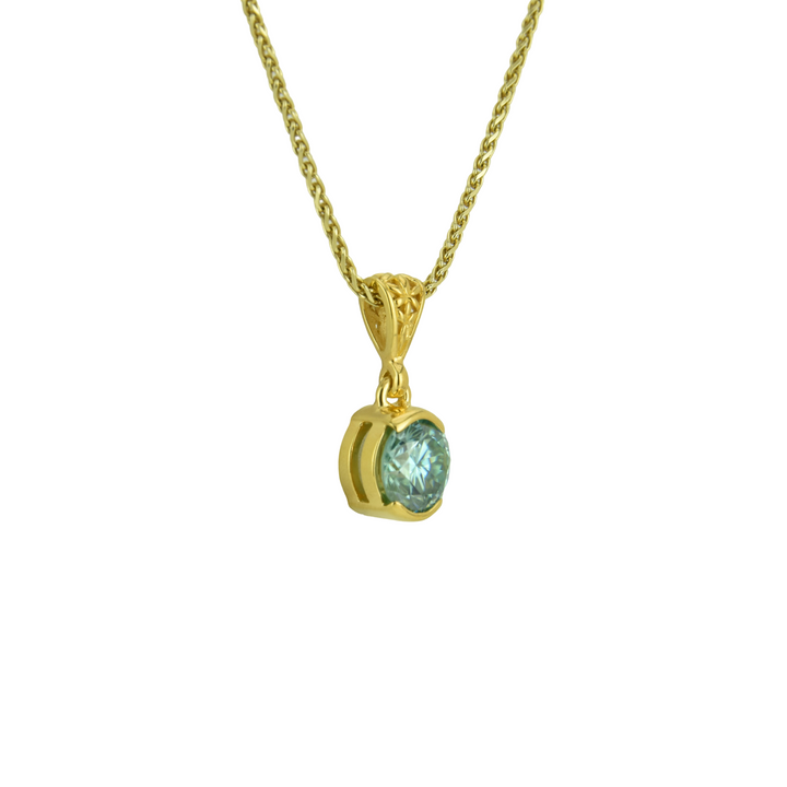 Blue Moissanite