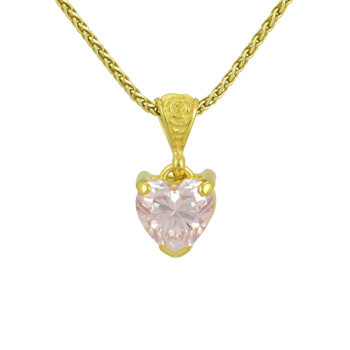 Pink Moissanite Pendant